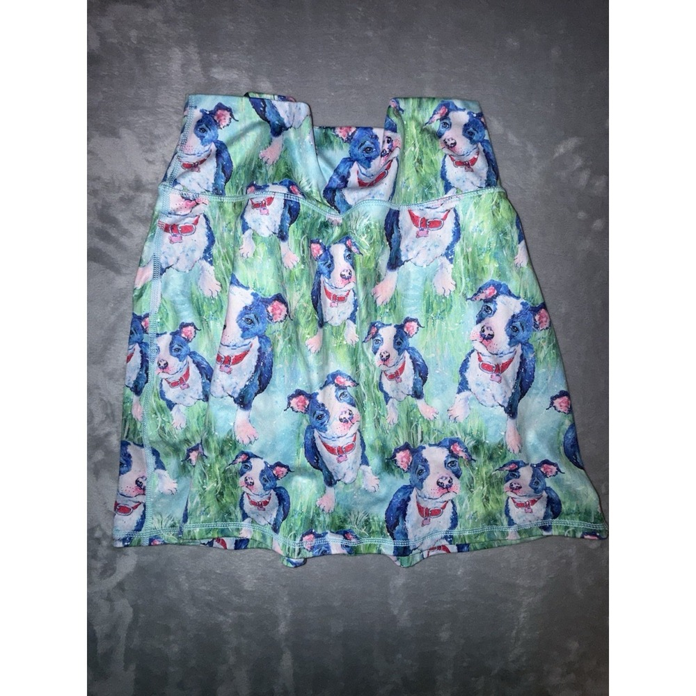 Leoma Lovegrove Sz S Stretch Skort Skirt Shorts Dog Pittie Puppy Frenchie Love - Picture 2 of 7